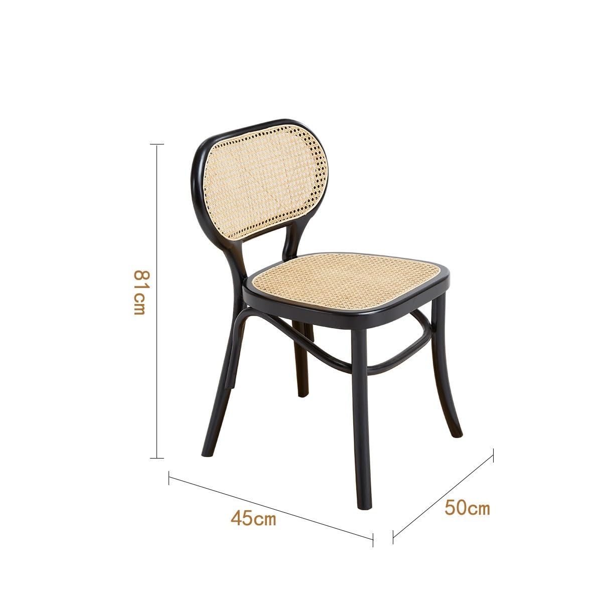 thalo Desk Chair Rattan Scandinavian Simple Dining Chair Household Living Room Leisure Recliner Backrest B& Furniture Stools
