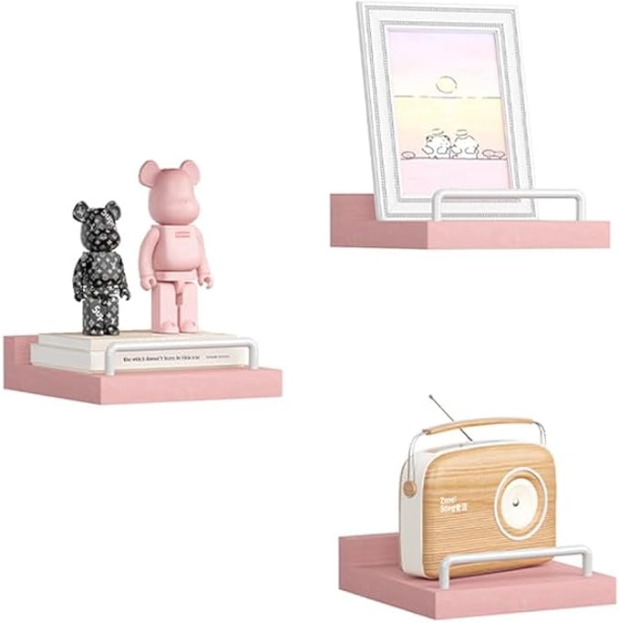 RYOFOBETTO Small Floating Shelf, 6X6 Inches Farmhouse Wall Shelves