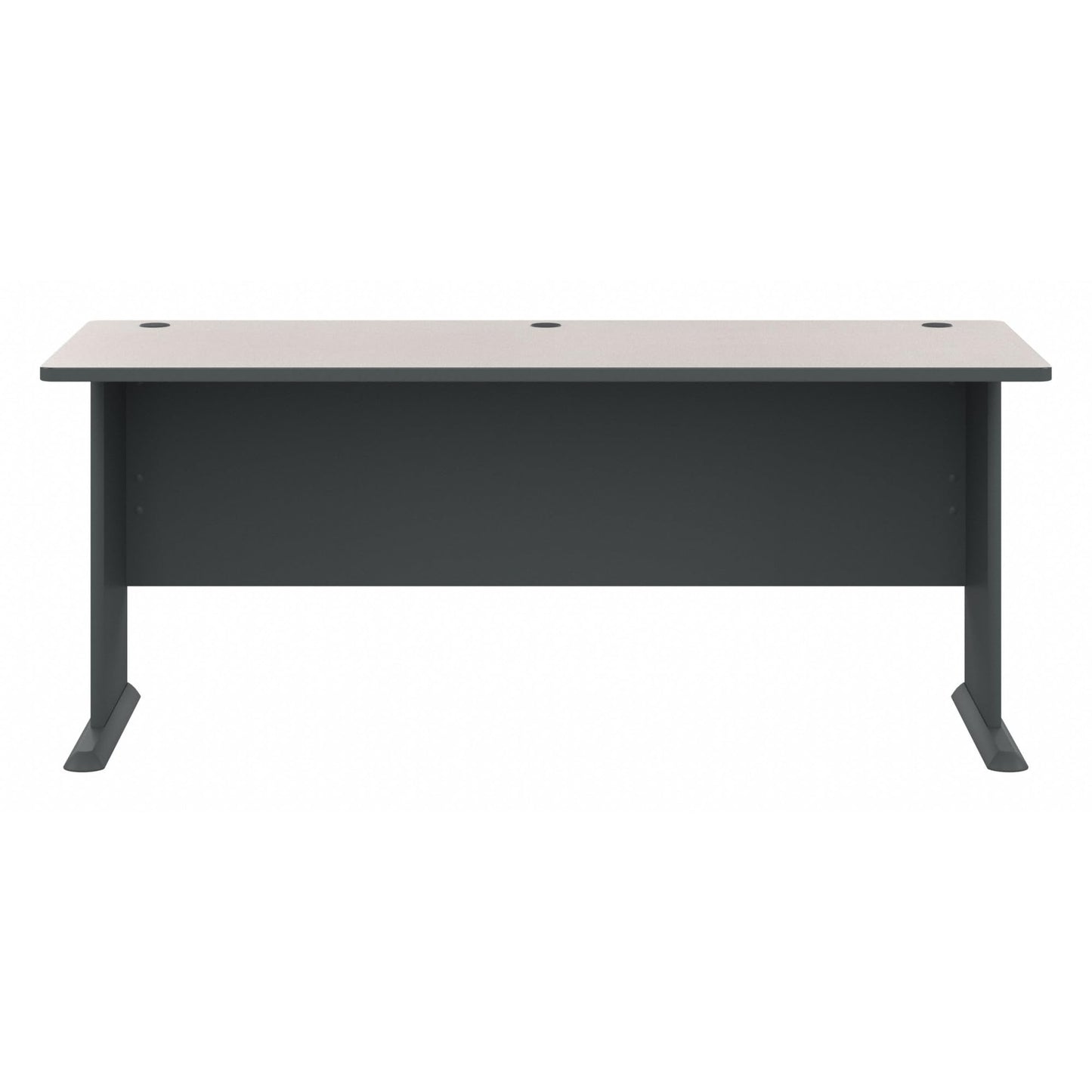 Bush Business Furniture Series A 72W Desk in Slate and White Spectrum