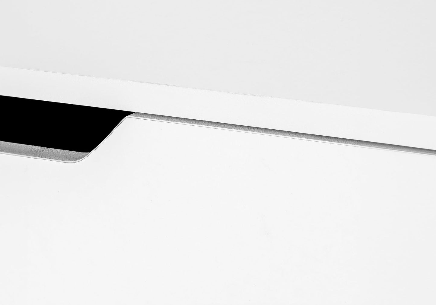 Monarch Specialties I 7554 Computer Desk, Home Office, Laptop, Storage Drawers, 48" L, Work, Metal, Laminate, White, Contemporary, Modern
