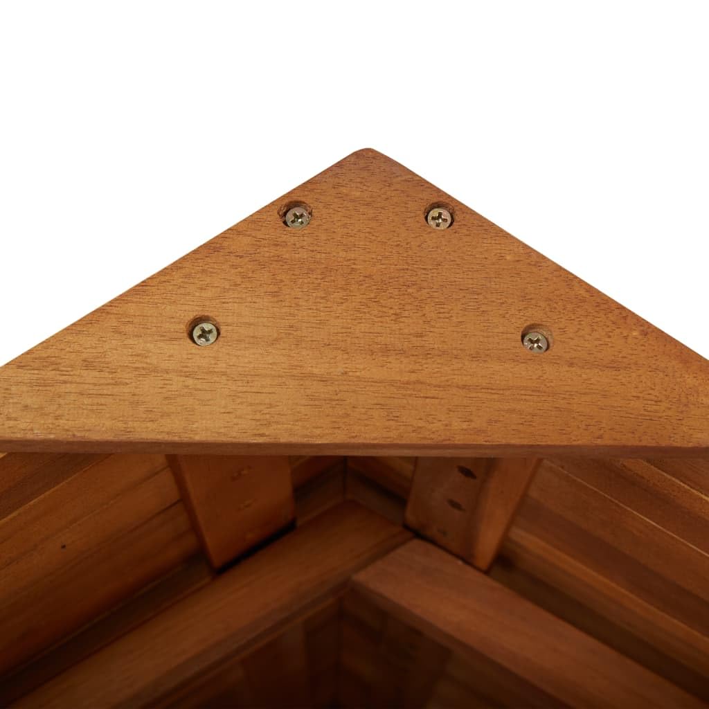 SYXUYP Patio Bar Table with Rooftop,Party Tables,Tea Table,Lounge Table,Drink Table,Courtyard Table,Gardening Table,for Deck,Backyard,Lawn,Garden,Porches,Poolside,48"x41.7"x85.4" Solid Acacia Wood