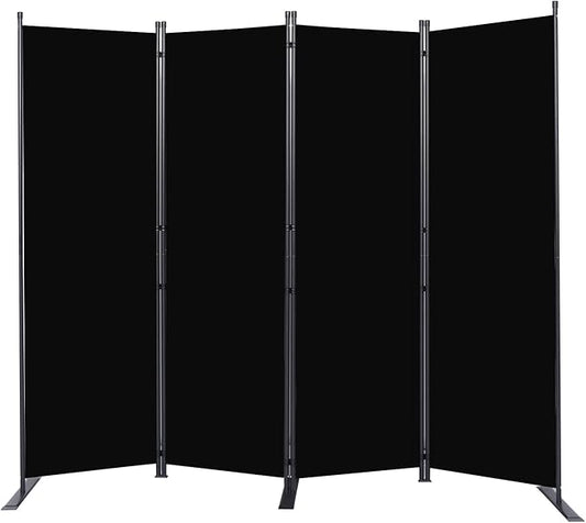 Room Divider 6FT Portable Room Dividers and Folding Privacy Screens, 4 Panel