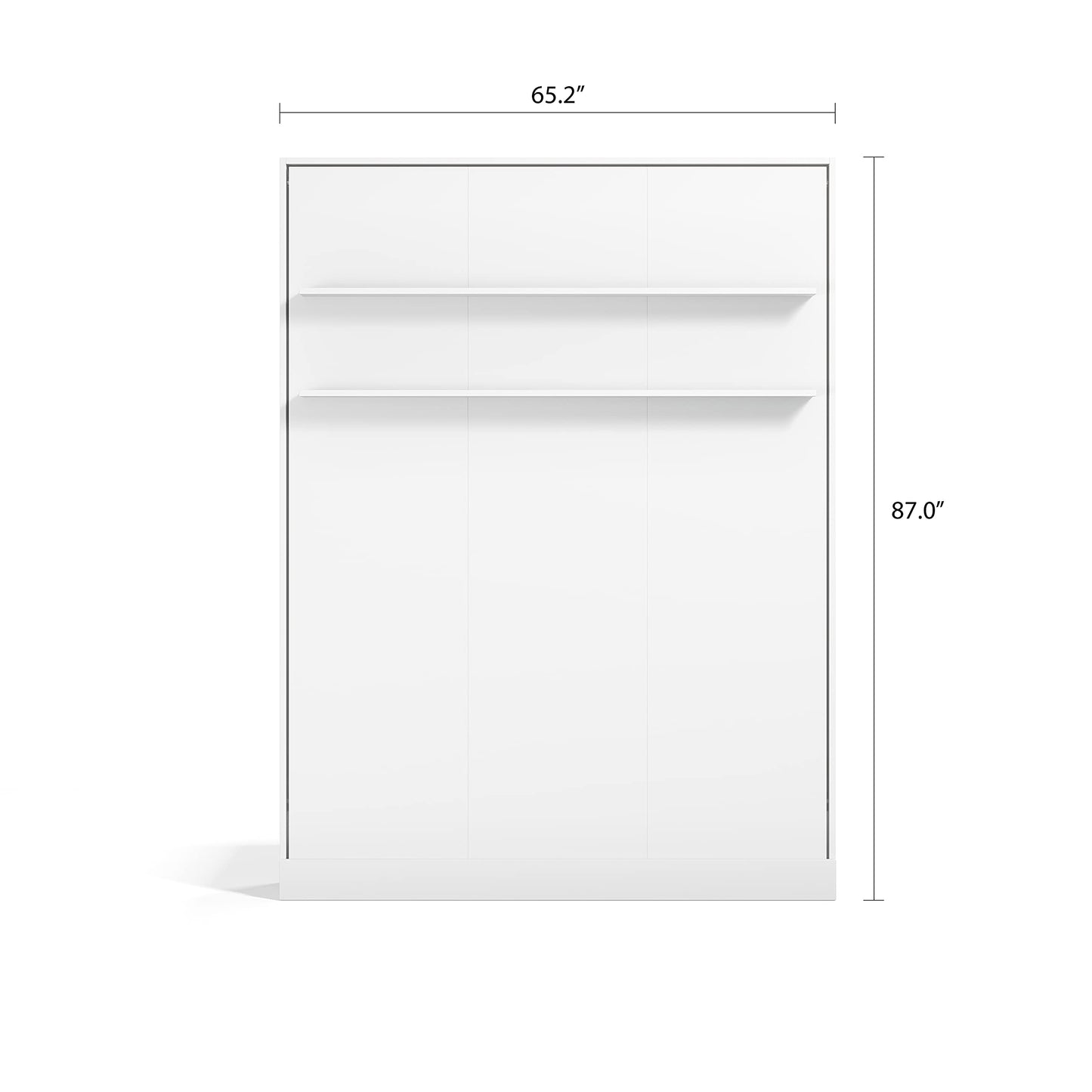 Eco Platform Queen Murphy Bed (Light Wood)