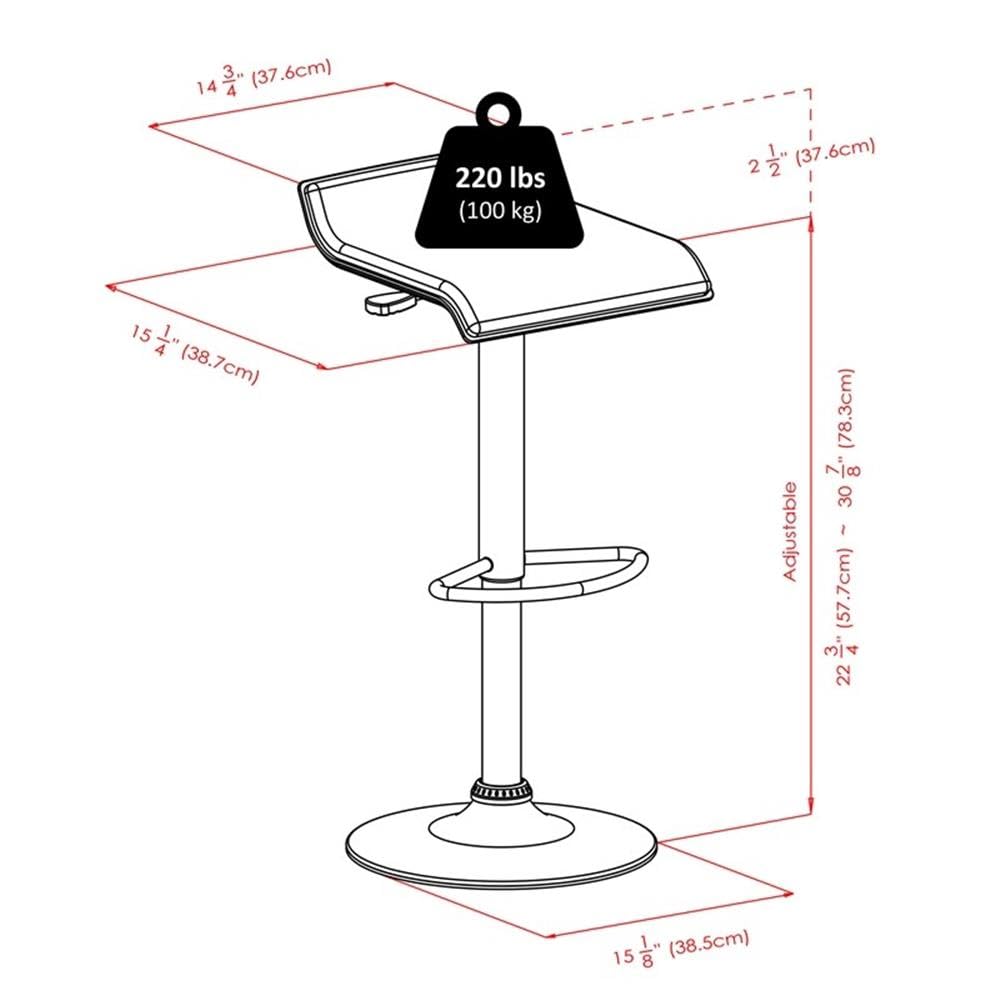 Winsome Spectrum 3-Pc Pub Set, Round Table & Adjustable Swivel Stools, Black & Chrome