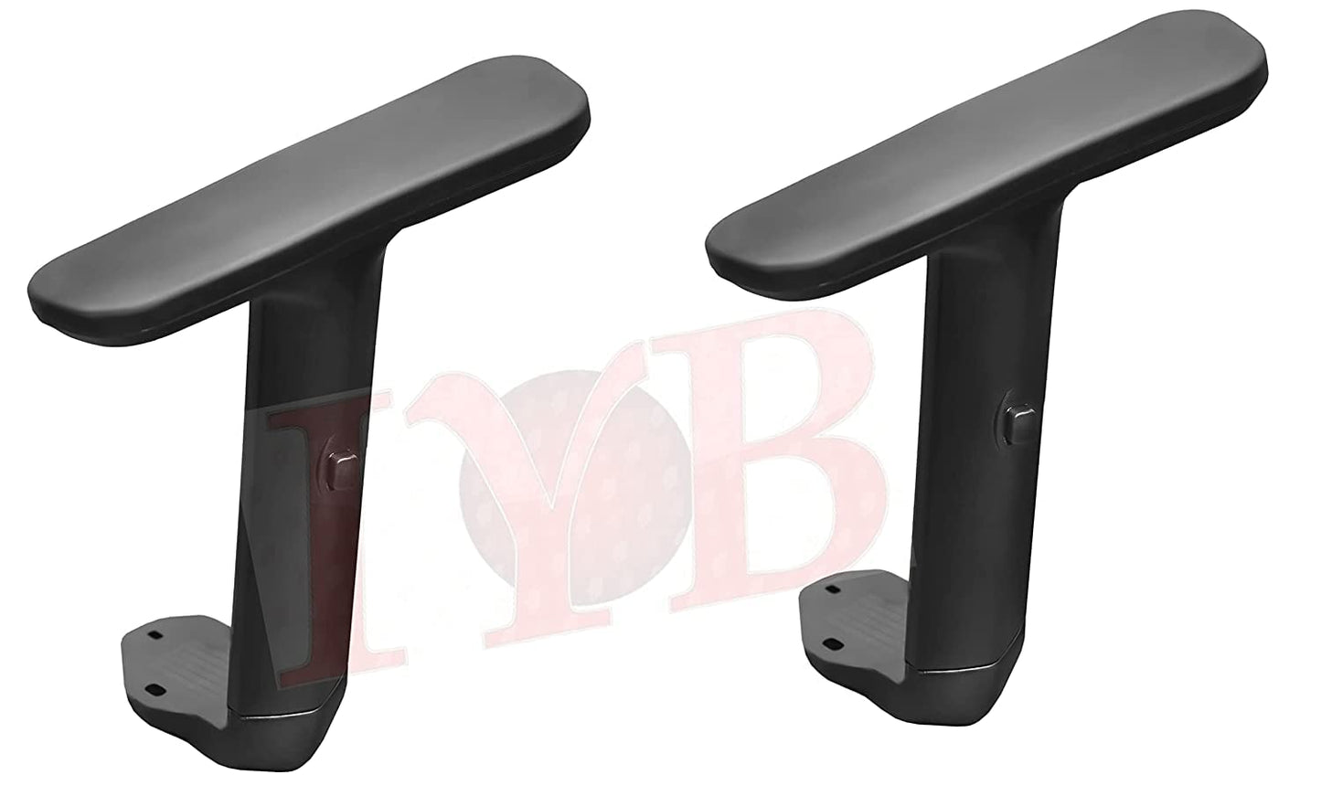 IYB- Black Ola Soft P.U. Adjustable Chair Handle Kit for All revolving Visitor Chair/Chair/Computer & Boss Chair etc (with 10 Free Screw)