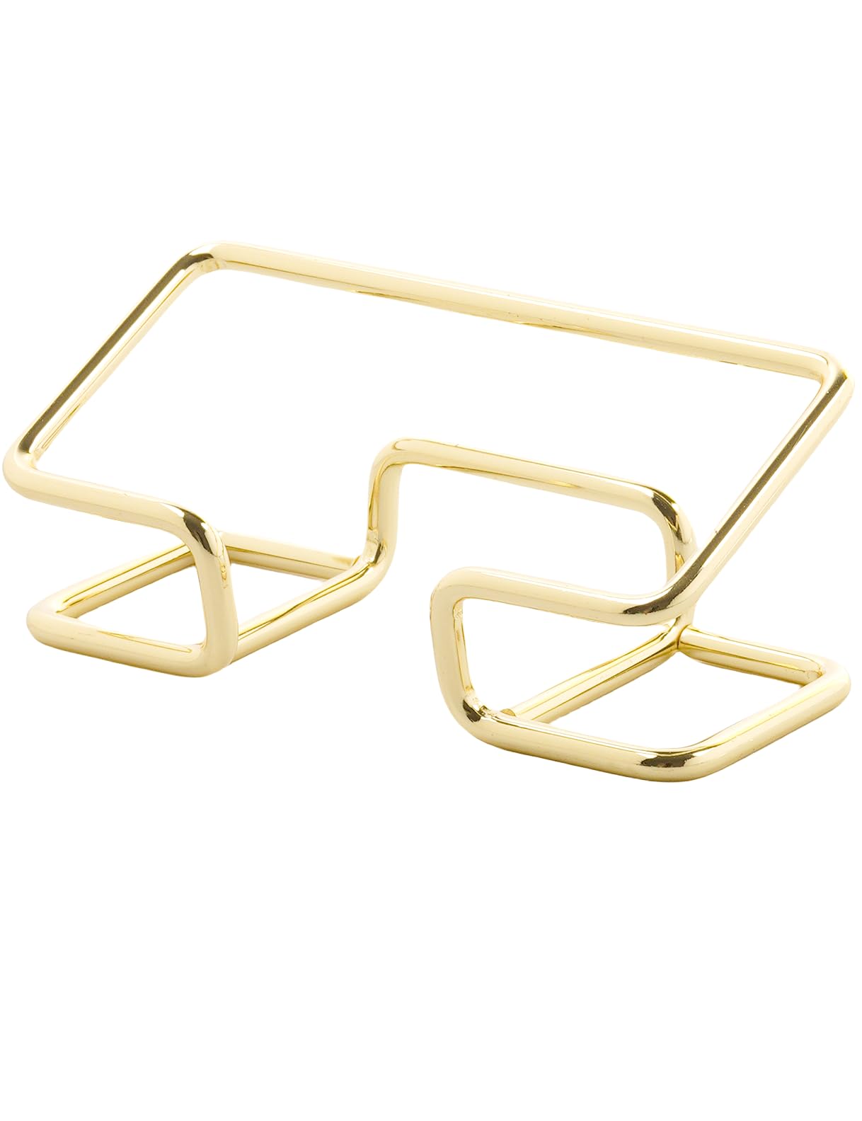 Leicraft Business Card Holder for Desk, Cute Metal Card Organizers and Office Desk Accessories for Men and Women (Golden)