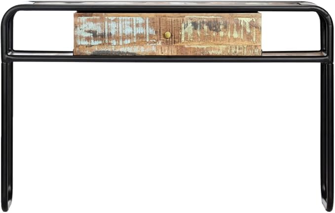 Console Table with 1 Drawer and 2 Compartments, 46.5"x11.8"x29.5" Solid
