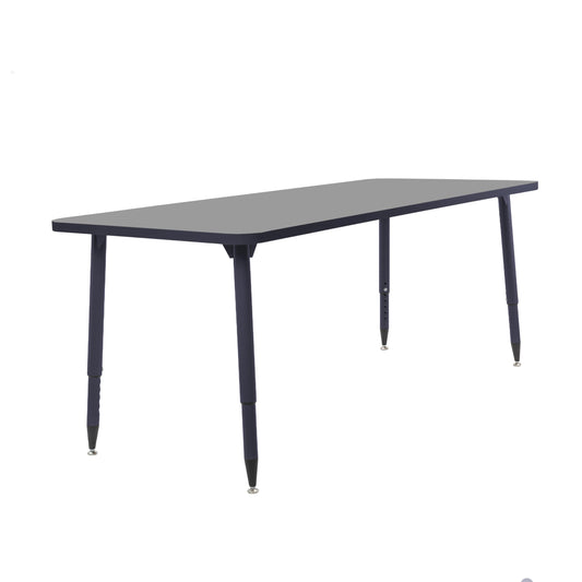 Adapte Commercial Classroom Activity Table - 30" x 72" Rectangle, ADA Compliant Tapered Legs with Glides & Casters, Adjustable Height 22-34" Wheelchair Accessible, School & Office Furniture