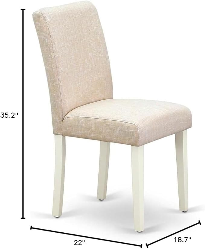 East West Furniture ABP2T02 Abbott Parson Dining Room Chairs