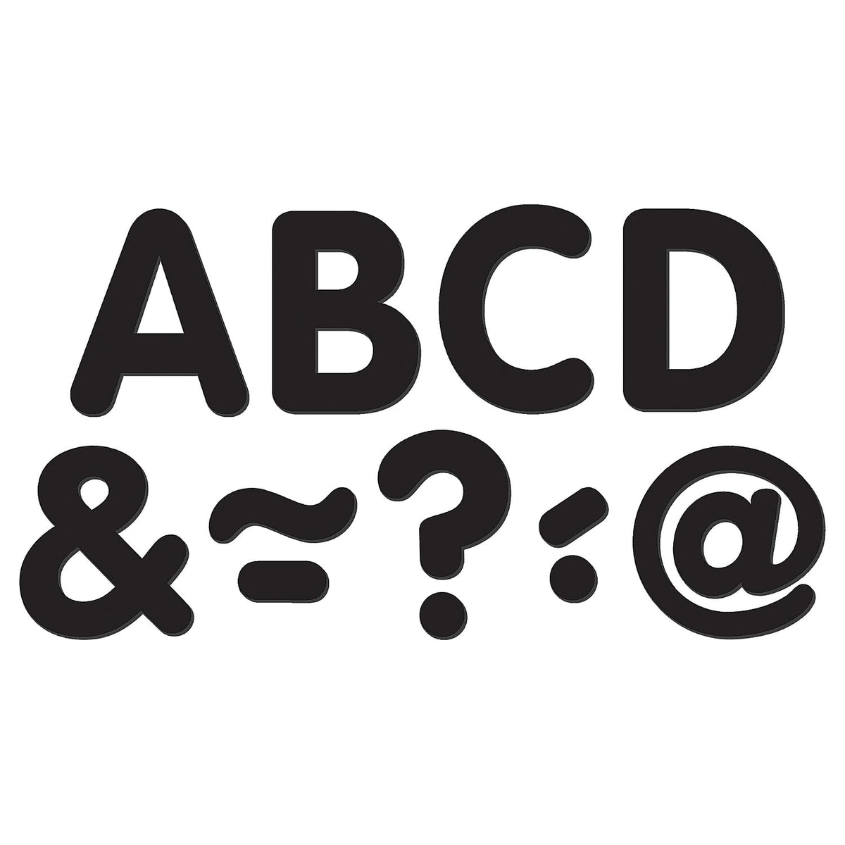 Black Classic 2" Magnetic Letters (TCR77188)