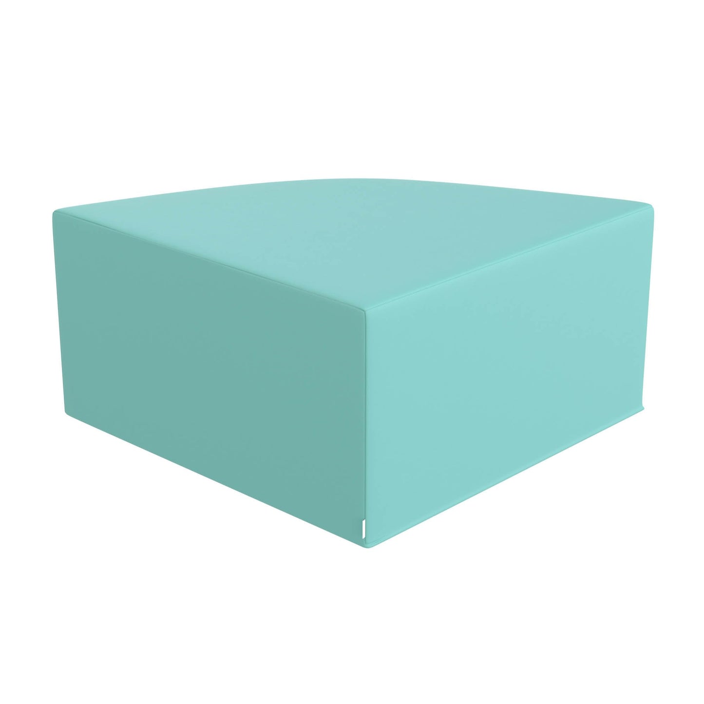 Children's Factory Corner Ottoman for Classroom, Size Large, Aqua