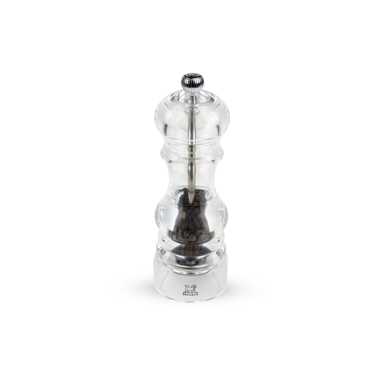 Manual pepper mill, acrylic, 18 cm