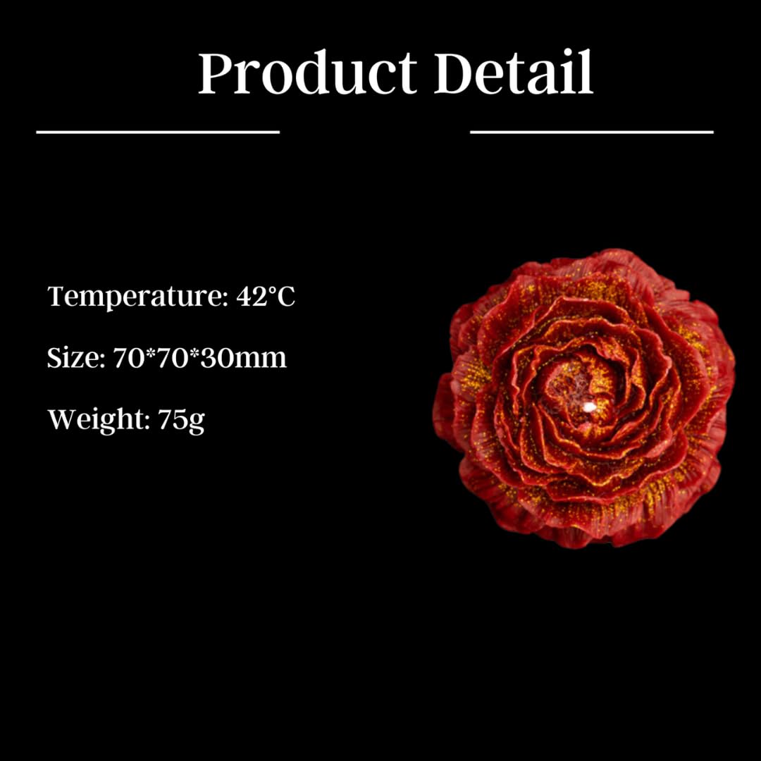 2 Pcs Gilded Candles for Wax Play Low Heat, Low Temperature Body Safe Drip Peony Candles, Romantic Massage Soy Rose Candles Couple (2, Purple)