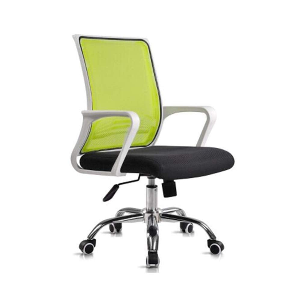 Office Mesh Desk Chair Adjustable Armrests Back Support Ergonomic Swivel Rotate Home Visitor Chair (Color : Red)