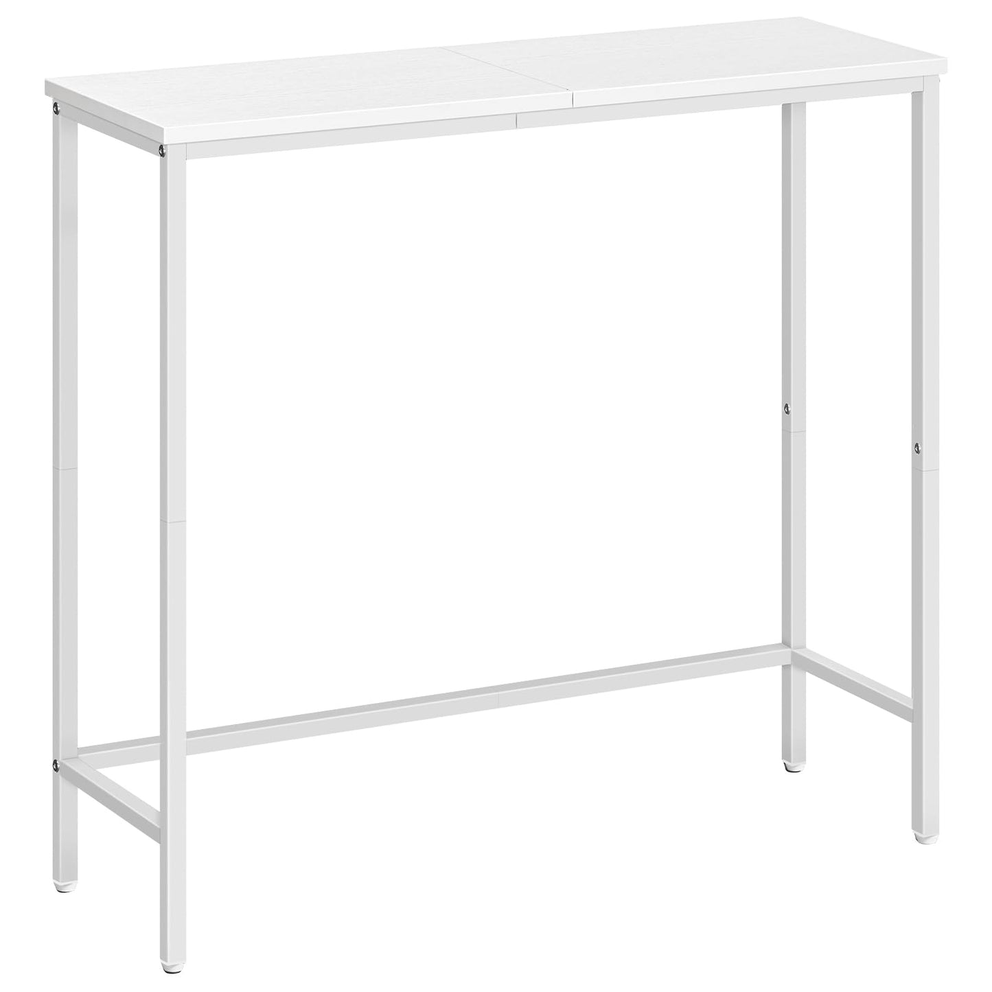 HOOBRO Narrow Console Table, 29.5" Small Entryway Table, Thin Sofa Table, Side Table, Display Table, for Hallway, Bedroom, Living Room, Foyer, White WW75XG01