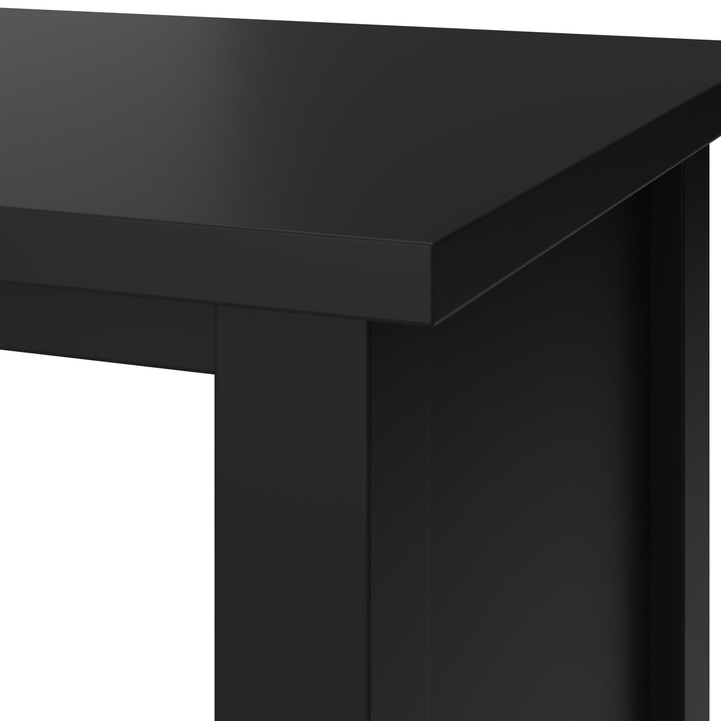 Bush Home Broadview 6 Cube Organizer Shelf in Classic Black, Small Cubby Storage Bookshelf for Home Office or Living Room Organization