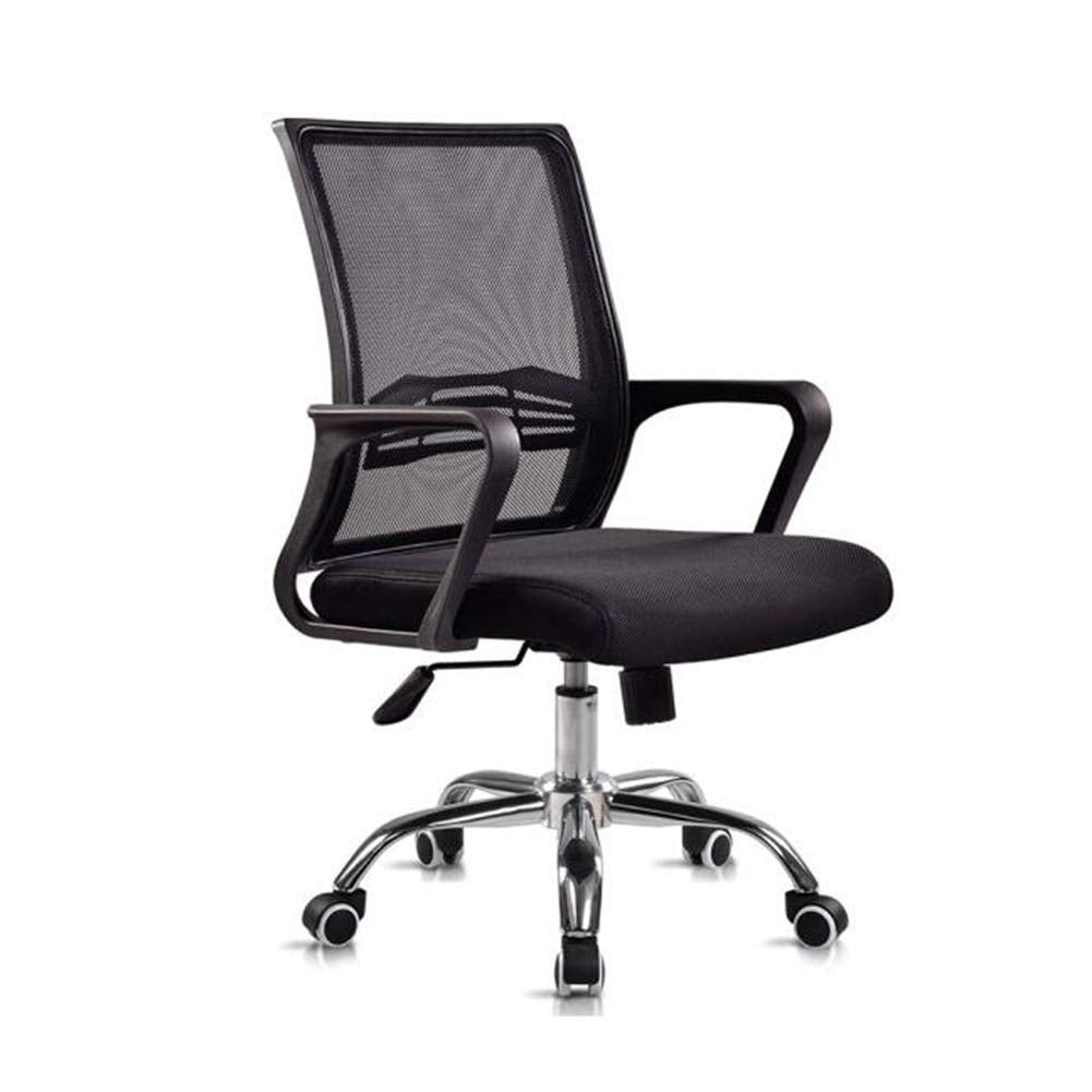 Office Mesh Desk Chair Adjustable Armrests Back Support Ergonomic Swivel Rotate Home Visitor Chair (Color : Red)