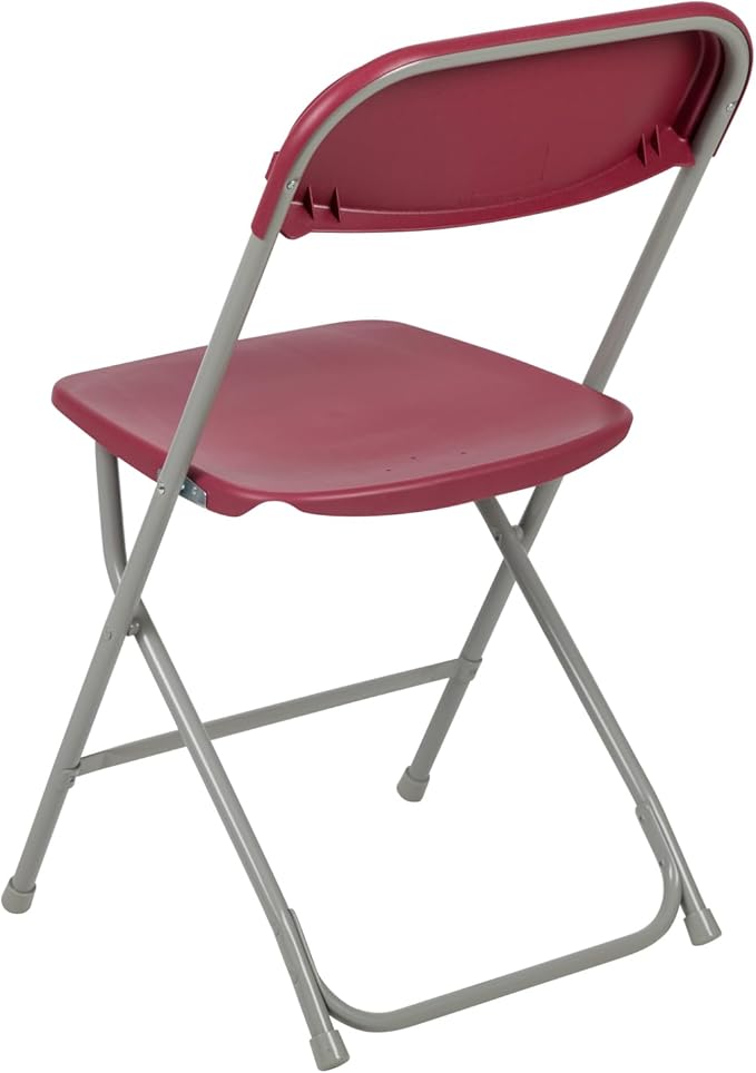 Hercules Series Plastic Folding Chair Red