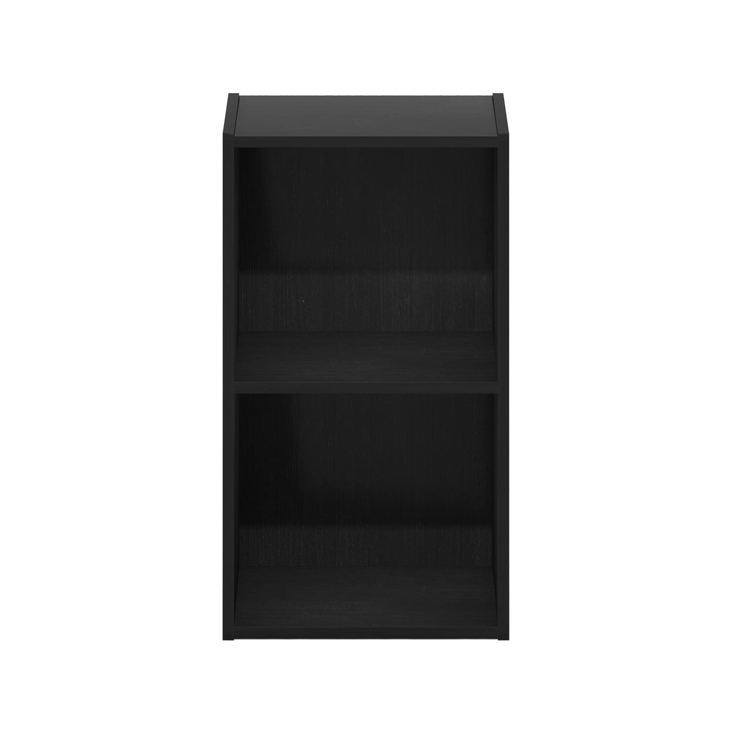 Furinno PASIR Book Shelf, 2-Tier Modern Bookshelf, Open Shelves Cube Bookcase, 9 x 12 x 21, Easy Assembly, Closed Back, for Living Room, Bedroom, Home Office, Darkwood