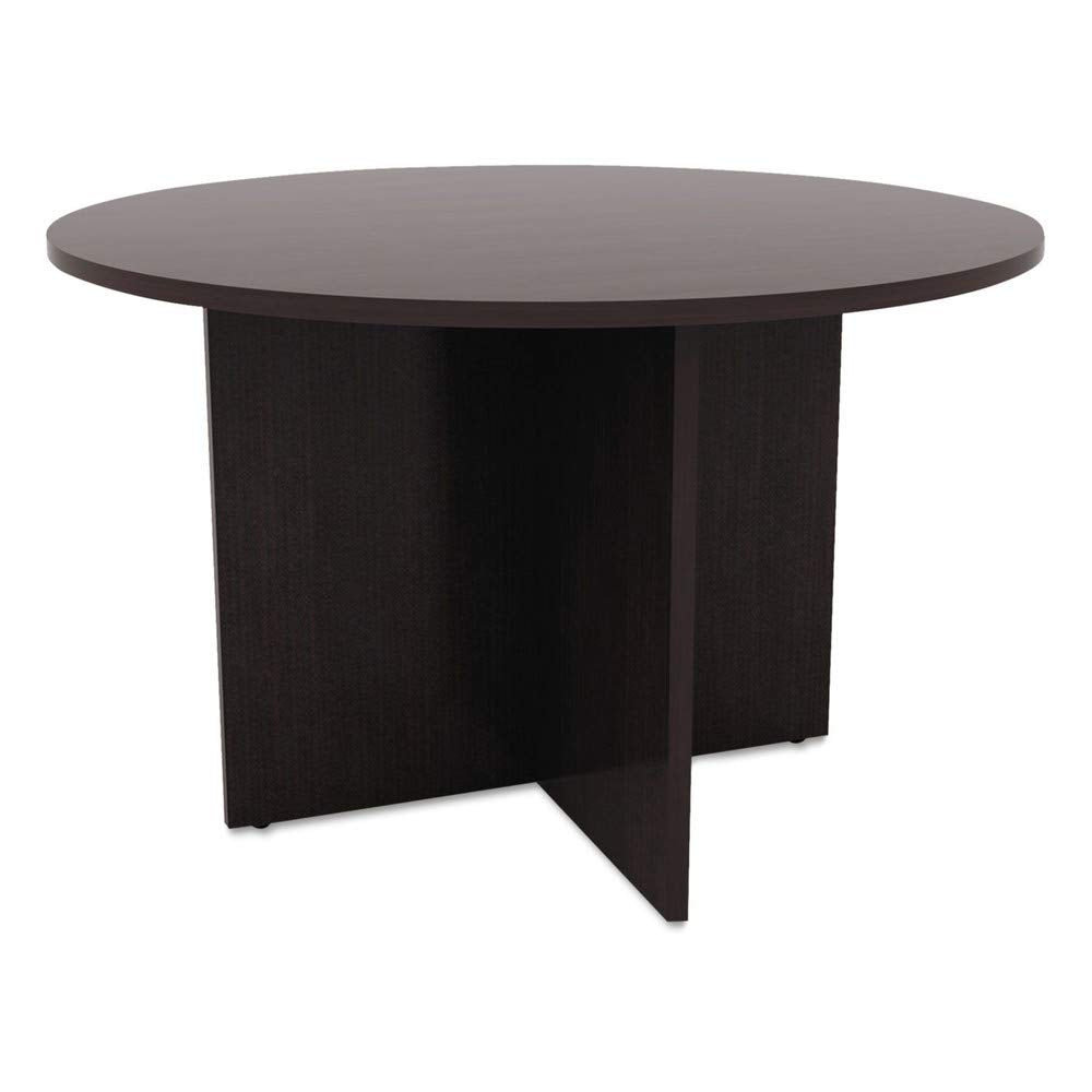 Alera alera Valencia Round Conference Table with Legs, 42" Diameter x 29.5h, Espresso