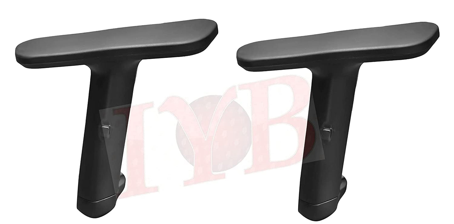 IYB- Black Ola Soft P.U. Adjustable Chair Handle Kit for All revolving Visitor Chair/Chair/Computer & Boss Chair etc (with 10 Free Screw)