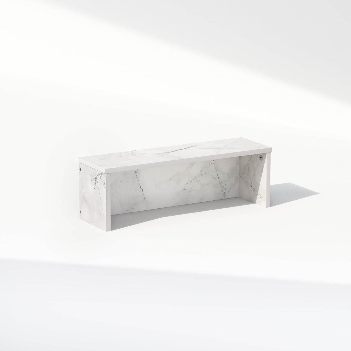 Furinno Classic Desk Organizers and Accessories, 18-Inch Desk Organizer, Desktop Organizer, for Office Supplier, Office Desk Accessories, Marble White