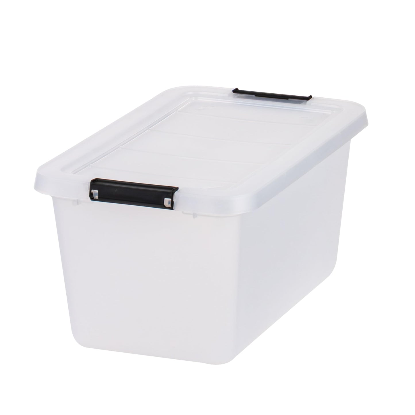 IRIS USA 6-Pack Clip Box with Latching Lids, 13 Quart Craft Storage Bins, Art & Writing Supply Containers for Home, Office & Classroom Organization