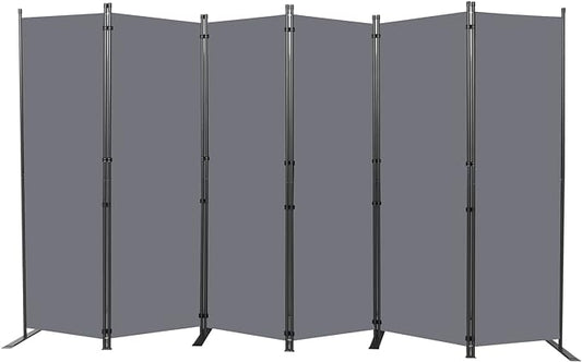 Room Divider 6FT Portable Room Dividers and Folding Privacy Screens, 6 Panel