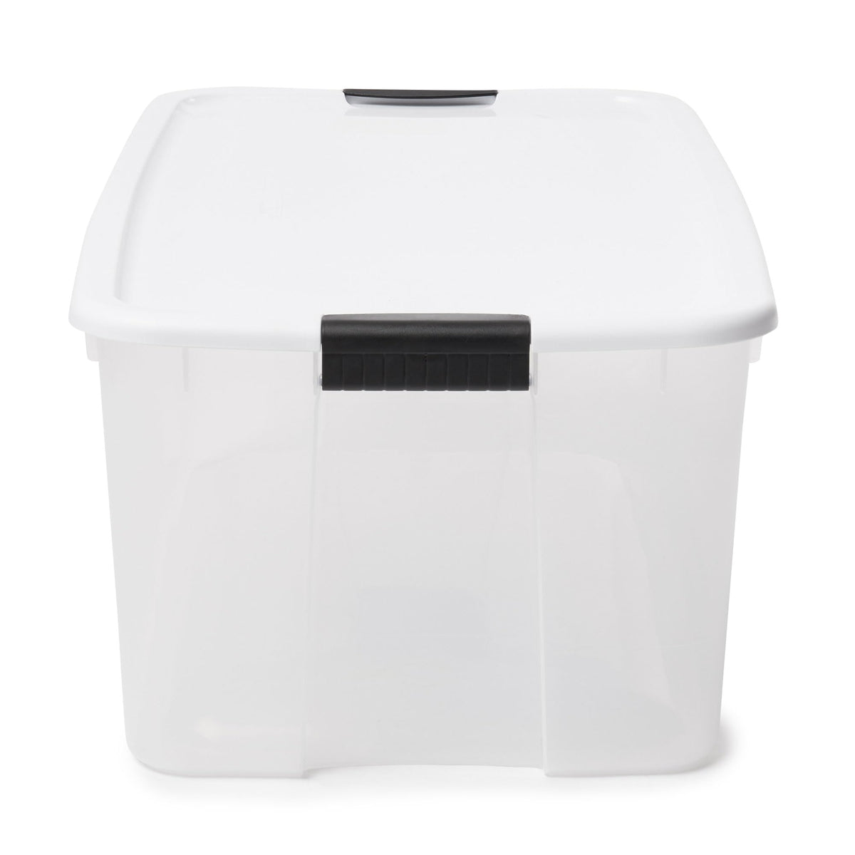 Sterilite 4-Pack Ultra Latching Box, Storage Bins with Lids, Clear Plastic, 116 Quart - Heavy-Duty Organizing Containers for Closet, Bathroom, and Office