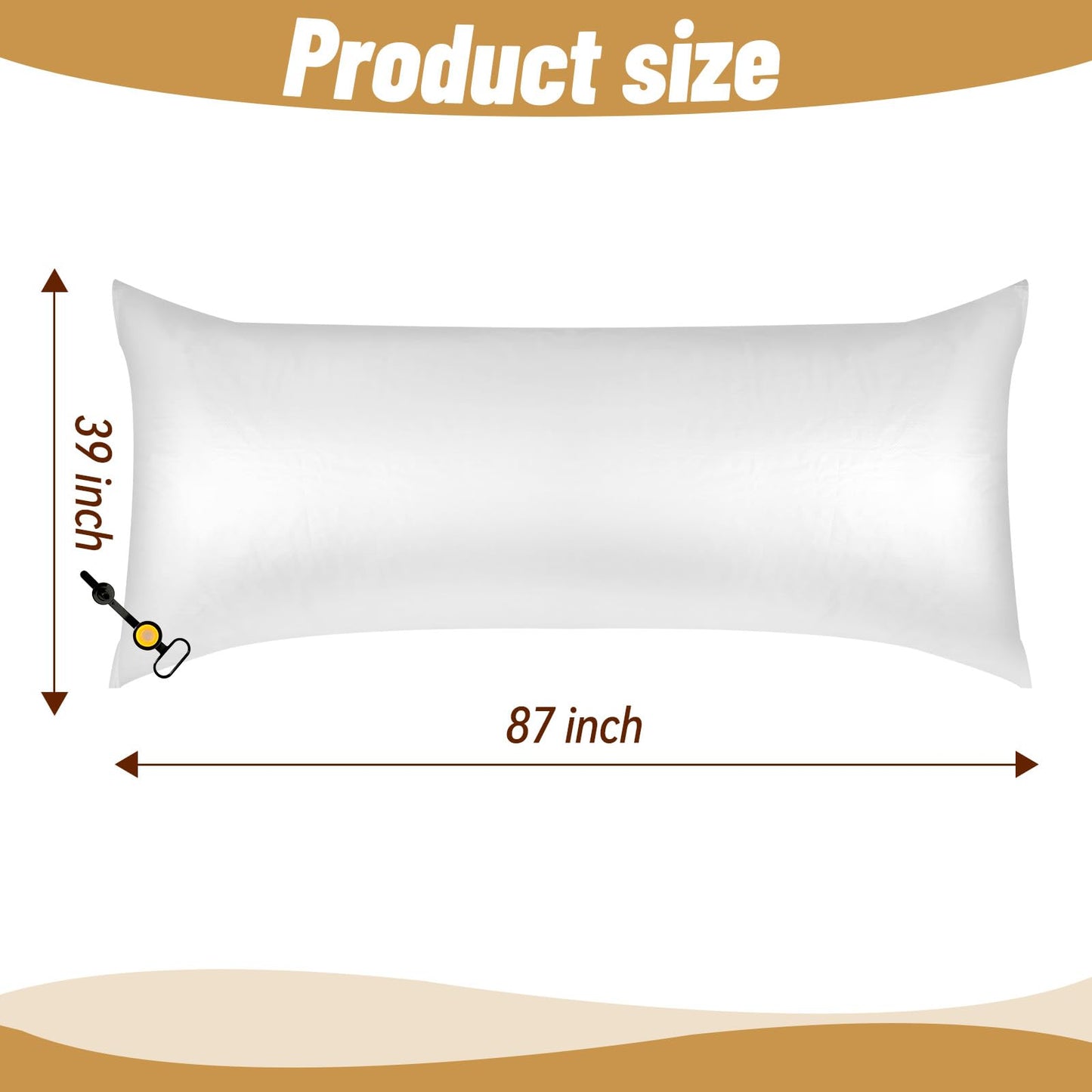 HolyMaji 87 × 39 Inch Patio Furniture Cover Airbag, Rectangle Inflatable Patio Table Cover Air Pillow Winterizing Kit, Outdoor Furniture Covers Waterproof Prevents Leaves, Water and Snow Pooling