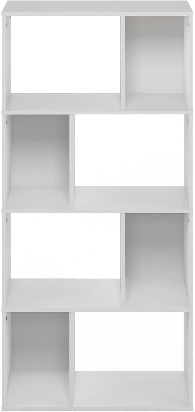 Furinno DALY Book Shelf, 8-Cube Bookshelf, Cube Storage Organizer Bookcase