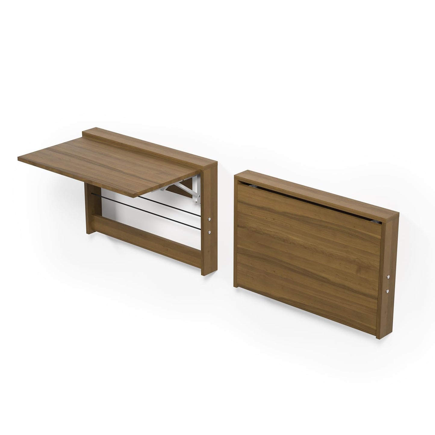 OLMPYE Wall Mounted Folding Table,Wooden Mounted Desk with Iron Bracket,Small Space Solutions,Floating Workbench Desk for Laundry Room, Room, Study