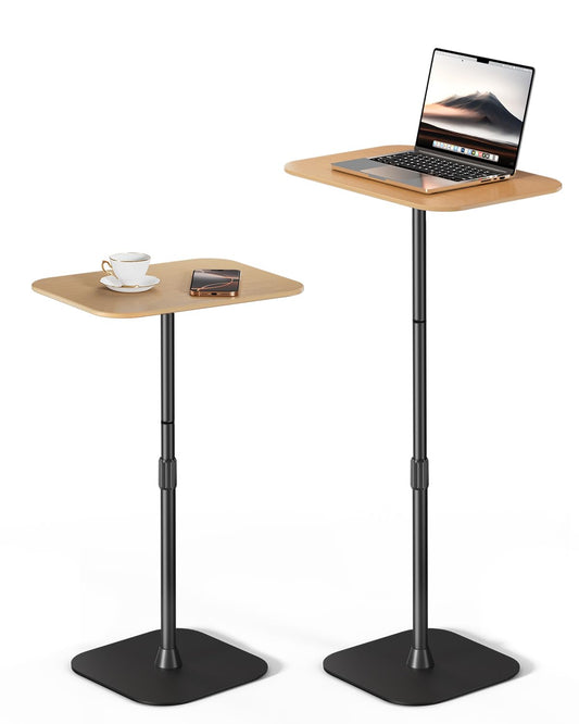 Viozon Floor Laptop Stand for Bed,Laptop Table, Small & Portable Standing Desk with Adjustable Height 26.7"-36.62", Quick Installation for Office,Conference Room,Living Room,Home Office,Bed/Sofa Side
