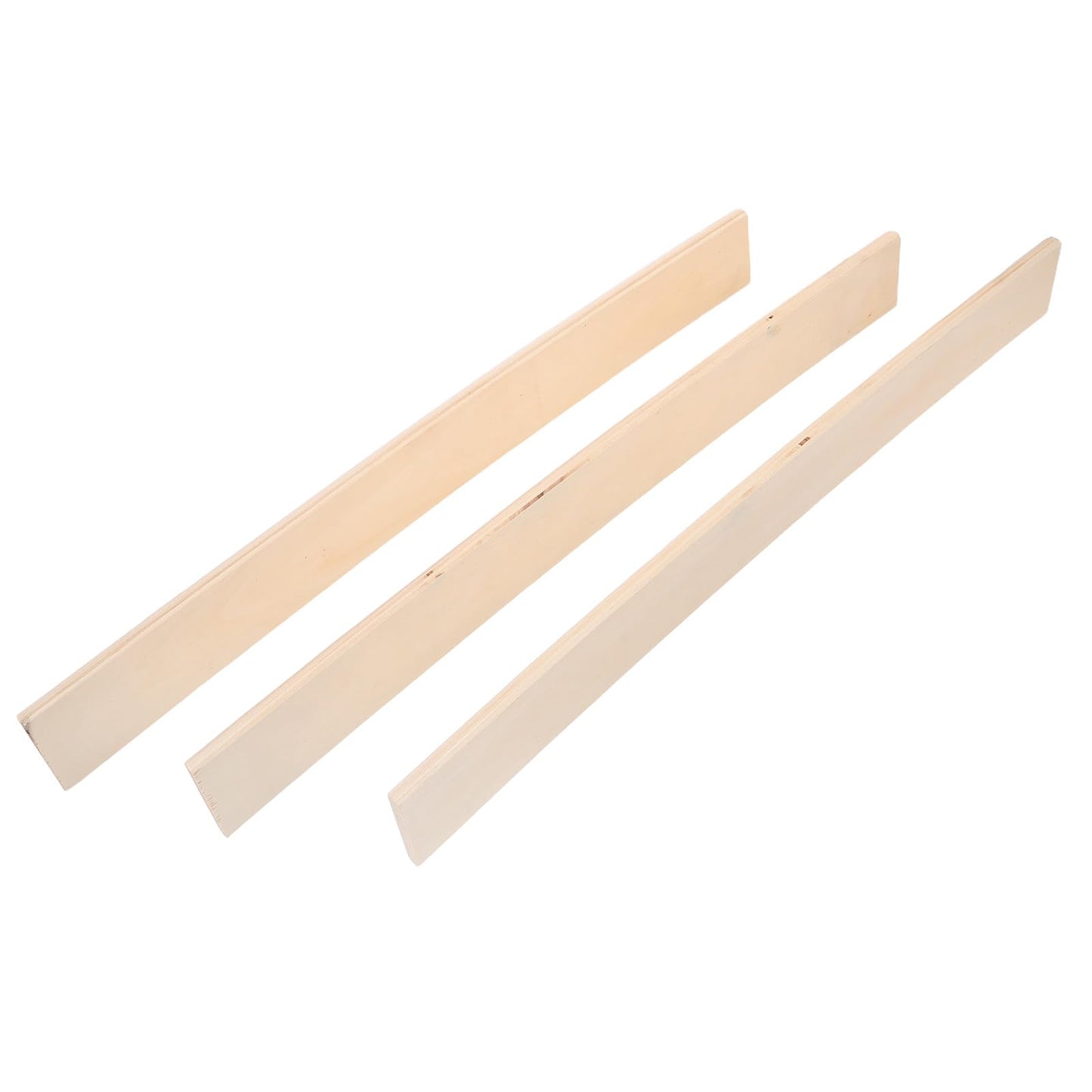 OSOLADY 3pcs Twin Bed Slats Replacement - Wooden Slats Slightly Curved Design for Mattress Support - Under Bed Frame Foundation for Fixing Broken or Sagging Board 19.5''x2''
