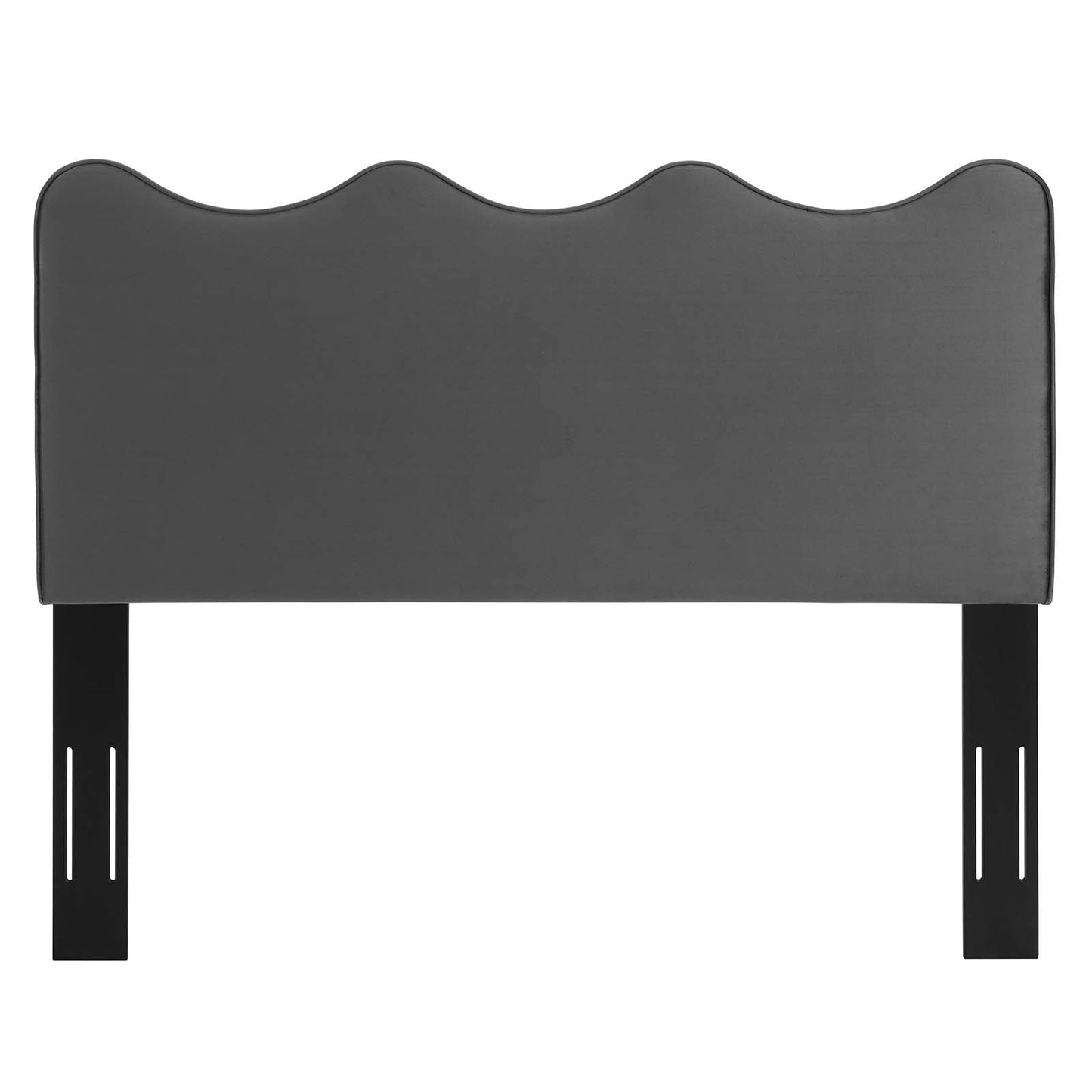 Modway Athena Performance Velvet Twin Headboard in Charcoal