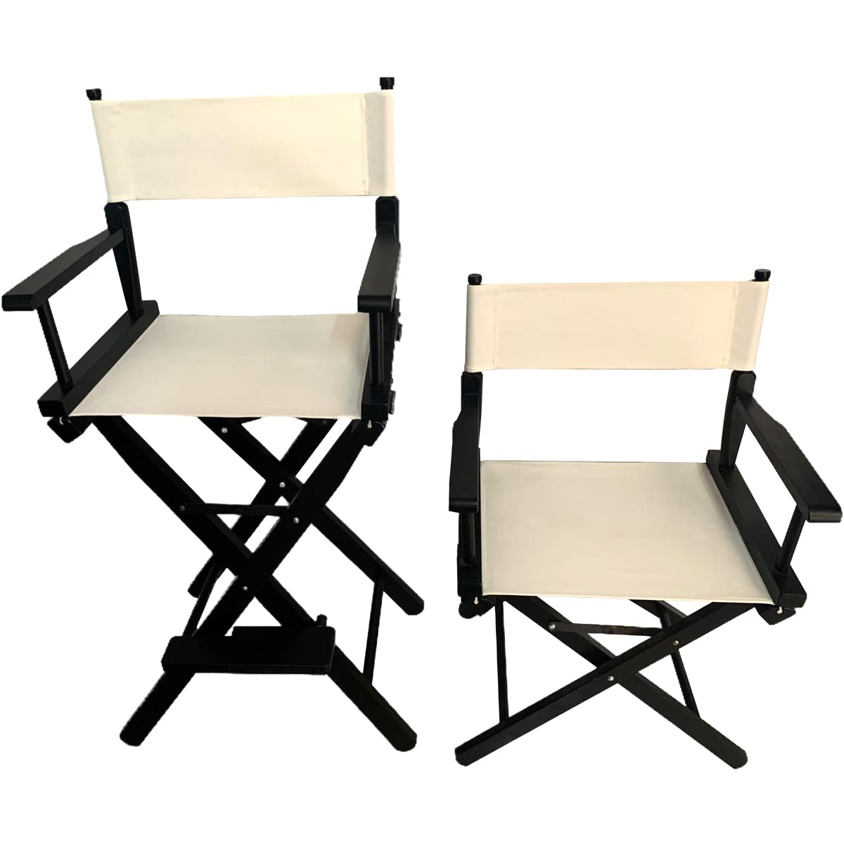 Upone 18''L X 15''W Director Chair Canvas Replacement Cover kit for 18'' Directors Chairs Movie Chair Replacement Canvas for Home Director Chair Medium Size(White)