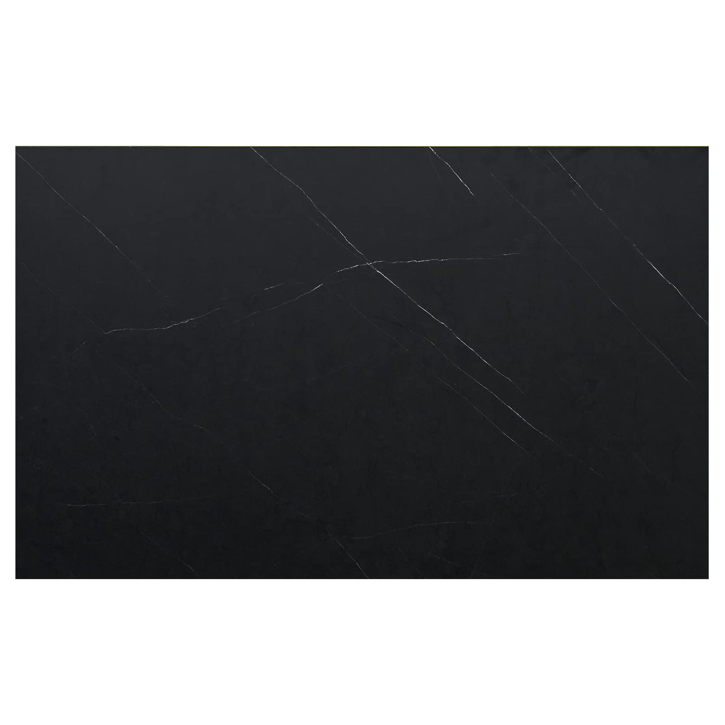 Kaboon 36x24 inches Tabletop, Solid One-Piece Desktop for Sit Stand Desk, Double Desks, L Desk DIY,Wood Countertop Home or Commercial Use,1 inch Thick, Cloud Atlas/Black Marble
