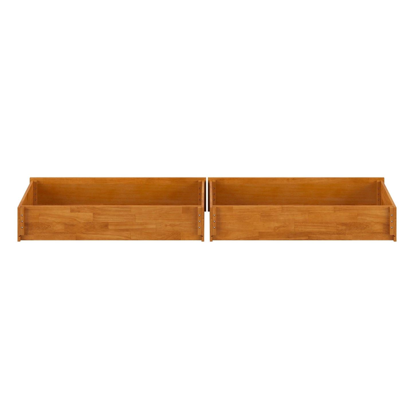 AFI, Mid-Century Modern Under Bed Storage Drawers, Queen/King/Twin XL, Light Toffee