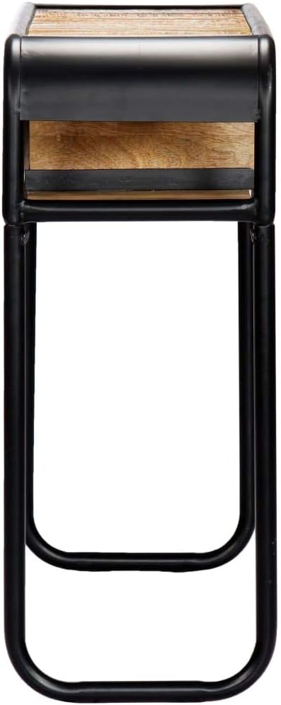 Console Table with 1 Drawer and 2 Compartments, 46.5"x11.8"x29.5" Solid