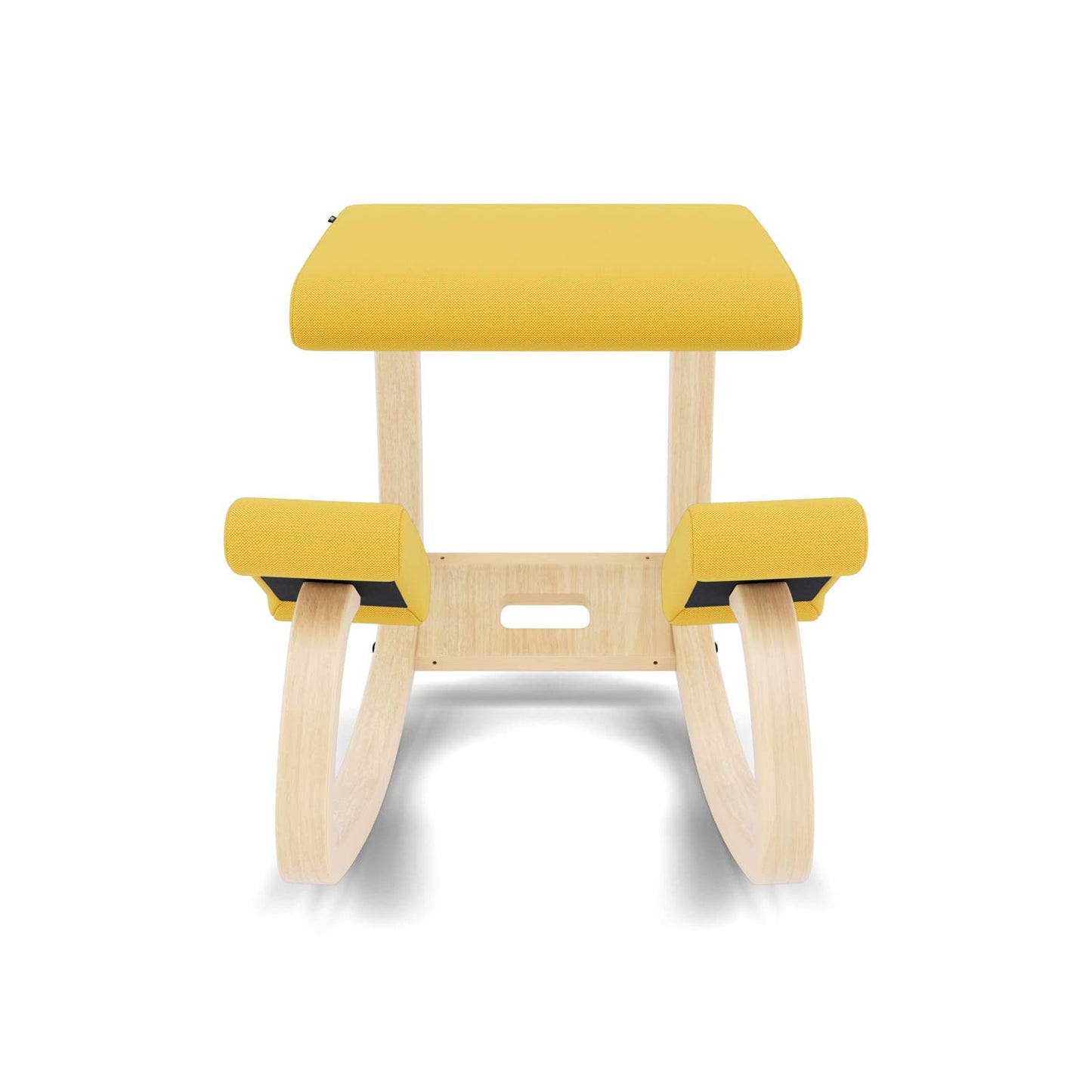 Varier Variable Natural/Yellow Ergonomic Office Kneeling Chair for Desk – Back Pain Relief, Rocking Seat for Home, Study & Posture Support – 10 Year Quality Guarantee