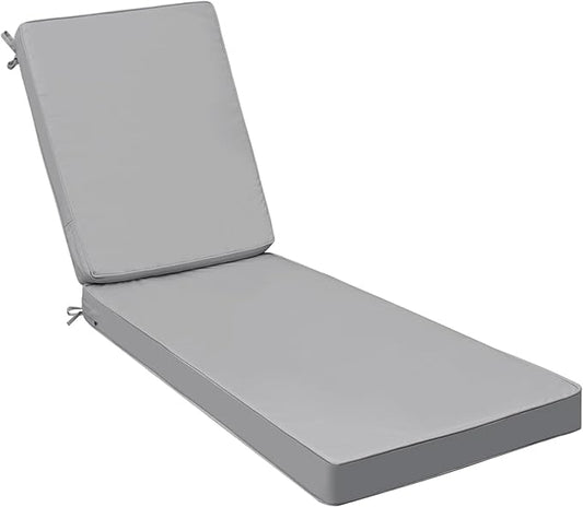 AAAAAcessories Outdoor Chaise Lounge Cushions, Fade-Resistant, Waterproof Patio