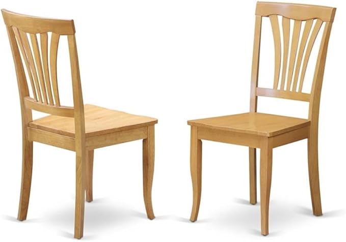 East West Furniture AVC-OAK-W Avon Dining Room Chairs