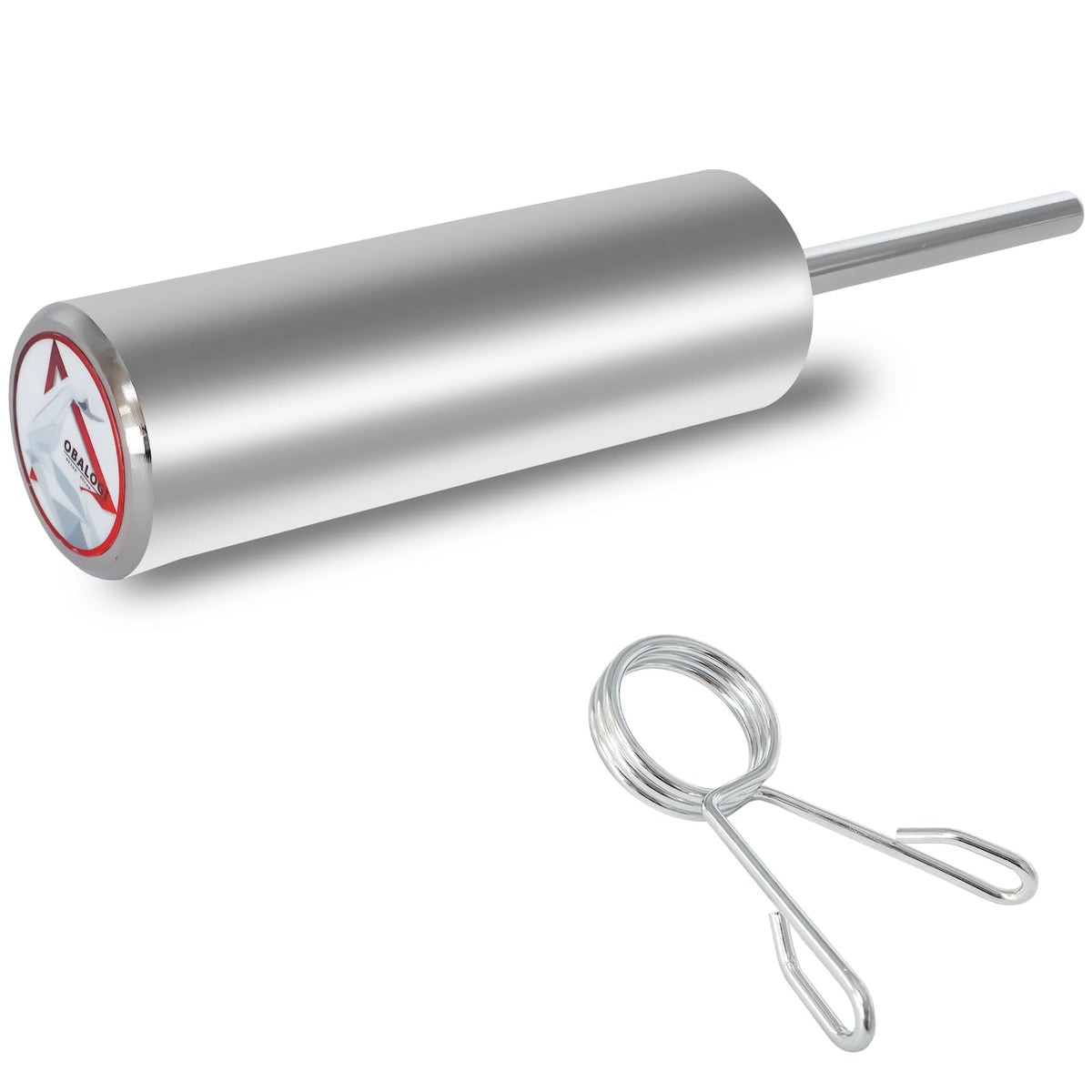 OBALOGI Weight Stack Pin Extender - 10mm & 8mm Dual Fit, Secures Olympic Plates, 6 Magnet Anchoring, Up to 130lbs Capacity, Cable Machine & Home Gym (Steel) (Ø 8mm)