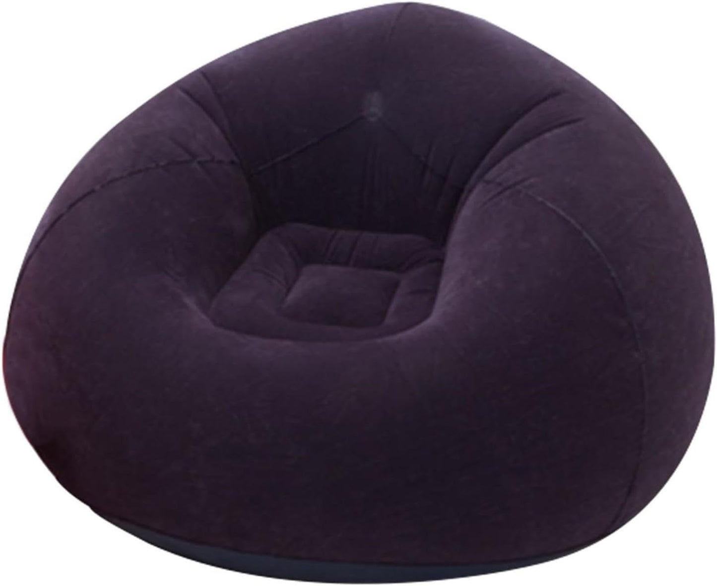 WYFDMNN Inflatable Lazy Sofa Solid Foldable Easy Storage Single Flocking Sofa Chair for Basement,Family Room,Dorm Room,Bedroom,C