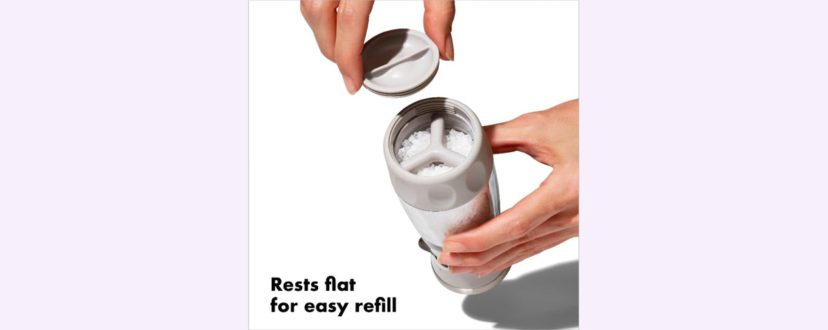 OXO Good Grips Contoured Mess-Free Salt Grinder - Gray
