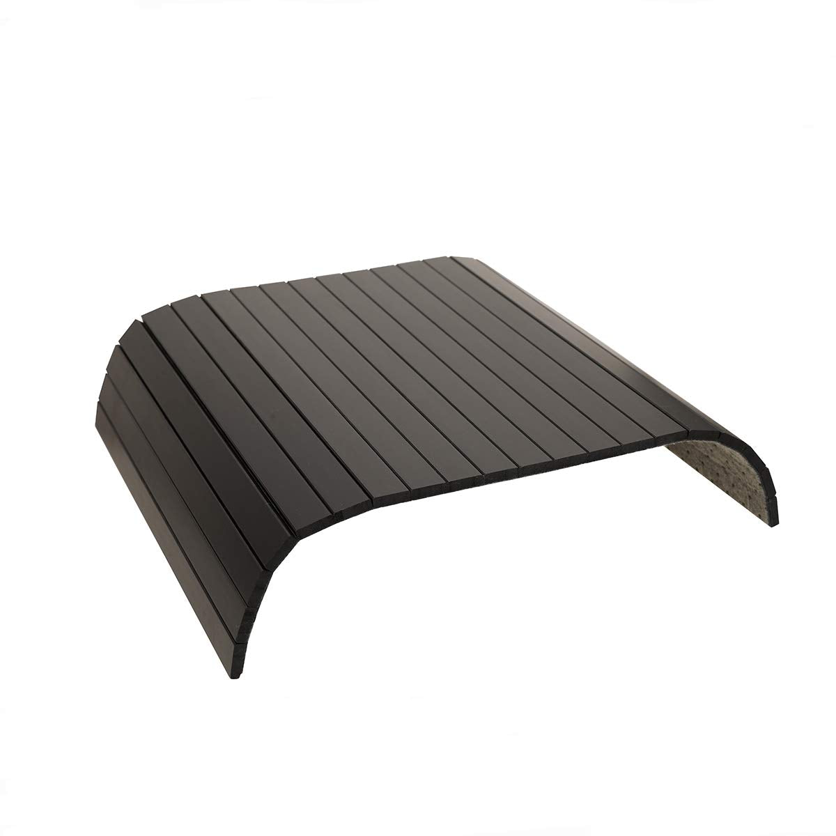 GEHE Sofa Arm Tray Table - Flexible/Foldable Couch Arm Table Perfect for Drink & Snacks (16.5" L x 13.25" W x 0.4" H, Black)