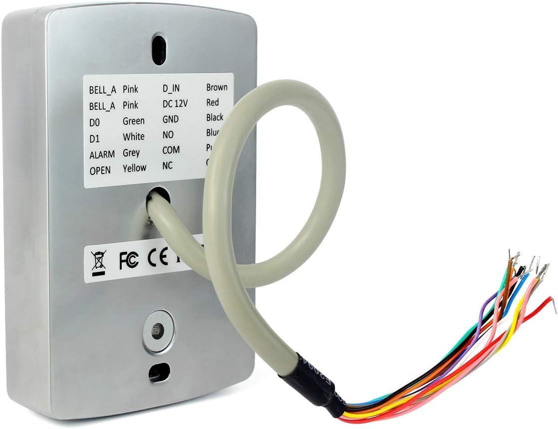 Retekess T-AC04 Access Control System,Garage Door Keypad,IP68 Waterproof,Wiegand 26 PIN Code RFID Keypad,Support 2000 Users
