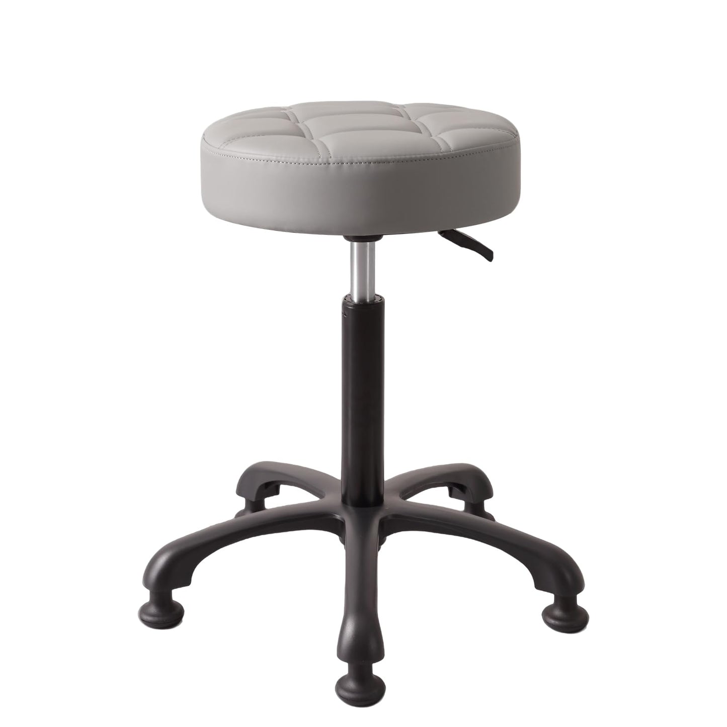 McDooFly Height Adjustable Heavy Duty Stools Salon Stool Chair with Bell Glides for Home Bar Kitchen Office Shop Tattoo Lash Tech Pedicure (Grey with Bell Glides, Height 22 to 30 in)
