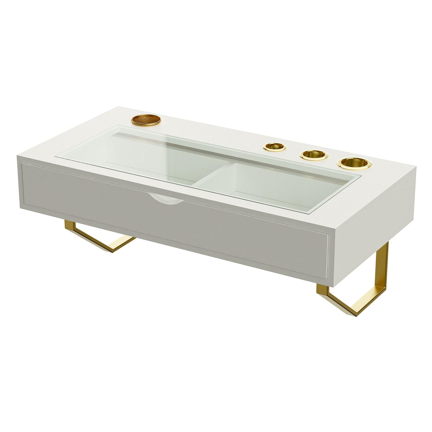 MIUJOTI Floating Vanity Makeup Table, 31 inch Wall Mounted Desk for Bedroom Dressing Room, Vanity Shelf with Drawer, White
