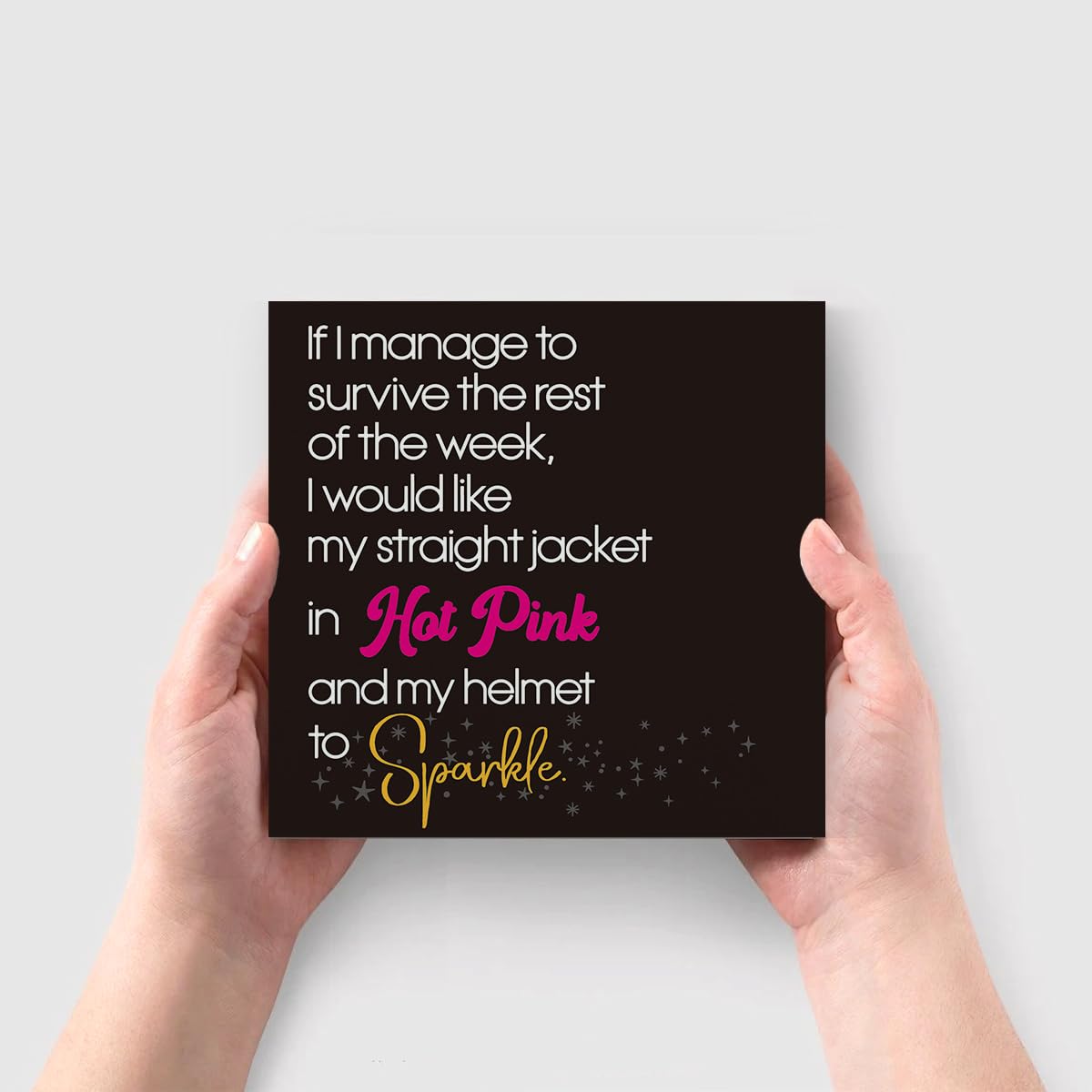 Funny Office Decor If I Manage To Survive The Rest Of The Week Wooden Box Sign Home Office Desk Decor for Men Women, Office Shelf Cubicle Table Wall Decor Coworker HR Gifts for Boss